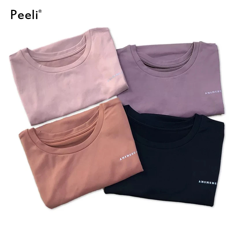 Tee Shirt de Sport Manches Courtes Femme - Yoga & Fitness