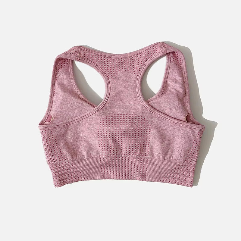 Women Seamless 2PCS Yoga Set Sports Bra High Waist Fitness Gym Shorts Gym Set Running Sportswear Workout Clothes Sports Suits